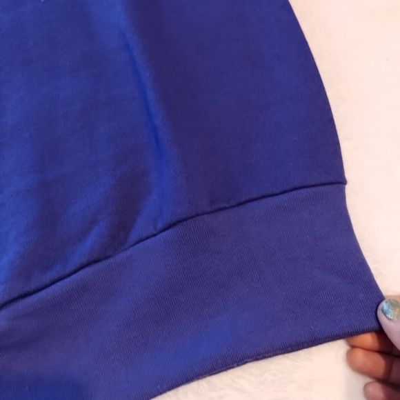 vintage fruit of the loom shortsleeve sweatshirt blank New USA Purple Medium - Picture 2 of 6